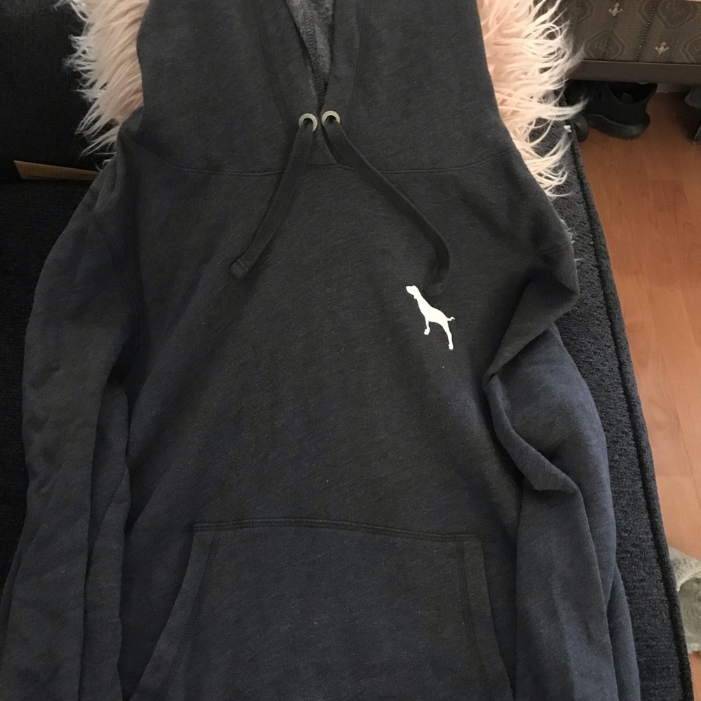 Pink grey hoodie